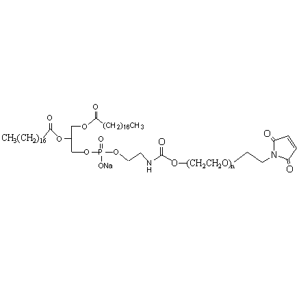 磷脂 聚乙二醇 马来酰亚胺 自组装PEG脂质体 DSPE PEG MAL Maleimide functionalized PEG