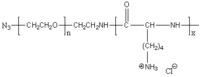 N3-PEG-b-PLKC 叠氮基-聚乙二醇-聚L赖氨酸盐酸盐 二嵌段共聚 Azido-poly(ethylene glycol)-block-poly(L-lysine hydrochloride)
