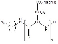 N3-PLE 聚L谷氨酸钠盐-叠氮基 聚氨基酸 端基修饰 Poly(L-glutamic acid sodium salt) Azide