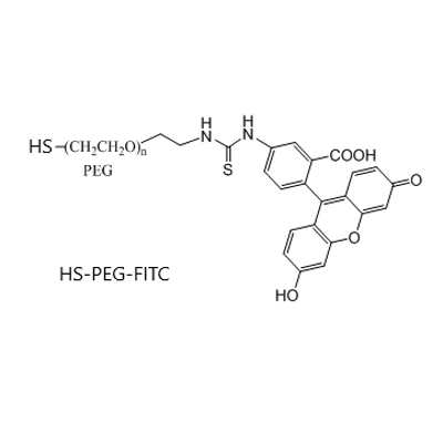 荧光素-聚乙二醇-硫醇 荧光标记 FITC-PEG-SH (Fluorescent PEGylated Thiol)