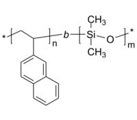 P2VN-PDMS 聚(2-乙烯基萘)-聚二甲基硅氧烷 荧光二嵌段共聚物 Poly(2-vinyl naphthalene)-b-poly(dimethylsiloxane)