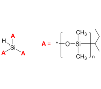 3-Arm PDMS 3臂星形-聚二甲基硅氧烷 Poly(dimethyl siloxane), 3-arm star polymer / Core: silane