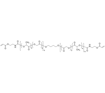 PDLLAGly-2Acrylate 聚丙交酯共乙交酯-双丙烯酸酯 链中间丁二氧基 Poly(DL-lactide-co-glycolide), α,ω-bis(acryloxy)-terminate