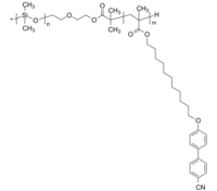PDMS-P4CNBP11CMA 聚二甲基硅氧烷-聚(11-[4'-氰基联苯-4-氧基]-甲基丙烯酸十一烷基酯) 二嵌段共聚物