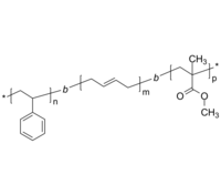 PS-PBd-PMMA 聚苯乙烯-聚(1,4-丁二烯)-聚甲基丙烯酸甲酯 ABC三嵌段共聚物