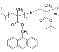 PAnMMA-PtBuA 聚(甲基丙烯酸-9-蒽基甲酯)-聚丙烯酸叔丁荧光二嵌段共聚物