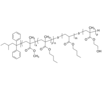 PMMAnBuMAran-PnBuA-PHEMA 聚甲基丙烯酸甲酯共甲基丙烯酸正丁酯-聚丙烯酸正丁酯-聚甲基丙烯酸羟乙酯 ABC三嵌段共聚物