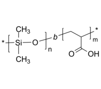 PDMS-PAA 聚二甲基硅氧烷-聚丙烯酸 两亲性二嵌段共聚物 Poly(dimethylsiloxane)-b-poly(acrylic acid)