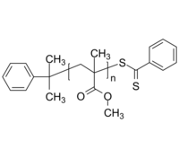cumyl-PMMA-RAFT 异丙苯基-聚甲基丙烯酸甲酯-RAFT 大分子引发剂 Poly(methyl methacrylate), (α-cumyl, ω-RAFT)-terminated