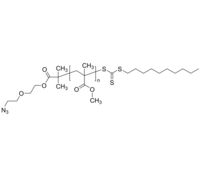 N3-PMMA-RAFT 叠氮基-聚甲基丙烯酸甲酯-RAFT 大分子引发剂 Poly(methyl methacrylate), (α-azide, ω-RAFT)-terminated