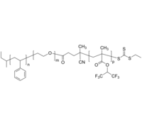 PS-PEO-PHFIPMA | PS-PEG-PHFIPMA 聚苯乙烯-聚环氧乙烷-聚(甲基丙烯酸六氟异丙酯) ABC三嵌段共聚物