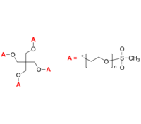 4-Arm PEG-mesylate 4臂星形-聚乙二醇-甲磺酸 Poly(ethylene oxide), mesylate-terminated 4-arm