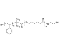 Br-PS-PCL-SH 溴基-聚苯乙烯-聚己内酯-硫醇 二嵌段共聚物 Poly(styrene)-b-poly(ε-caprolactone), ω-thiol-terminated
