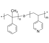 PaMeS-P4VP 聚(α-甲基苯乙烯)-聚(4-乙烯基吡啶) 两亲性二嵌段共聚物 Poly(α-methylstyrene)-b-Poly(4-vinyl pyridine)