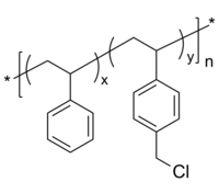 PSSMeClran 聚苯乙烯共(4-氯甲基苯乙烯) 无规共聚物 Poly(styrene-co-4-chloromethyl styrene), random