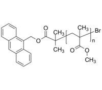 PMMA-An 聚甲基丙烯酸甲酯-蒽基 荧光标记高分子 Poly(methyl methacrylate), (α-anthracen-9-yl, ω-bromo)-terminated