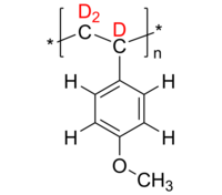 d3-P4MeOS 氘化聚(4-甲氧基苯乙烯-d3) Deuterated Poly(4-methoxystyrene-d3)
