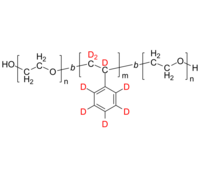 PEO-dPS-PEO 聚乙二醇-氘化聚苯乙烯-聚乙二醇 / 聚环氧乙烷-氘化聚苯乙烯-聚环氧乙烷 氘化ABA三嵌段共聚物