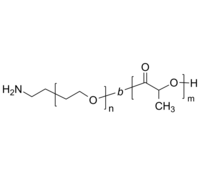 NH2-PEG-PLA 氨基-聚乙二醇-聚乳酸(聚丙交酯) 两亲性二嵌段共聚物 Poly(ethylene oxide)-b-poly(lactide), α-amino-terminated