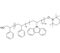 PSVKran-OHT 羟基-聚苯乙烯共(9-乙烯基咔唑) 无规共聚物 Poly(styrene-co-9-vinyl carbazole), (α-hydroxy, ω-TEMPO)-termi