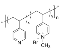 P4VPQCH3Br 聚(4-乙烯基吡啶)共(4-乙烯基N-甲基溴化吡啶) 无规共聚物 溴甲烷季铵化两性离子聚合物