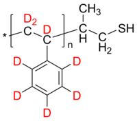 dPS-SH 氘化聚苯乙烯-d8, ω-硫醇 Deuterated Poly(styrene-d8), ω-thiol-terminated