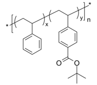 PStBuVBA 聚苯乙烯共(4-乙烯基苯甲酸叔丁酯) 无规共聚物 Poly(styrene-co-tert-butyl 4-vinyl benzoate), random