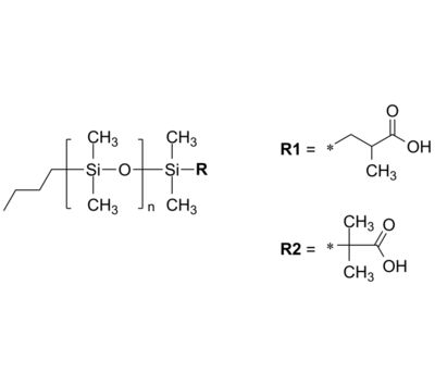 PDMS-C3COOH 聚二甲基硅氧烷-羧丙基(羧基) Poly(dimethylsiloxane), ω-(carboxy propyl)-terminated