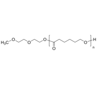 PCL-oligoEG 聚己内酯-寡聚乙二醇 生物降解高分子 端基修饰 Poly(ε-caprolactone), α-oligo(ethylene glycol)-terminated
