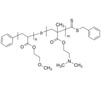 P2MeOEA-PDMAEMA 聚丙烯酸(2-甲氧基乙酯)-聚甲基丙烯酸二甲胺基乙酯 二嵌段共聚物