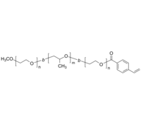 PEO-PPO-PEO-Styrene 甲氧基-聚乙二醇-聚丙二醇-聚乙二醇-苯乙烯基 单端双键 ABA三嵌段共聚物 泊洛沙姆Pluronic衍生物