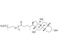 mPEG-CA 甲氧基-聚乙二醇-胆酸 Poly(ethylene glycol) methyl ether, ω-(cholic acid)-terminated