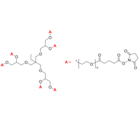 6-Arm PEG-SG 6臂星形-聚乙二醇-琥珀酰亚胺戊二酸酯 Poly(ethylene oxide), (succinimidyl glutarate)-term