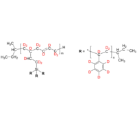 12PS-d8/12-arm PS 低聚(氘化1,2-丁二烯-d6)上接枝聚(氘化苯乙烯-d8), 端基含氢, 氘化接枝高分子
