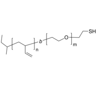 PBd-PEO-SH 聚(1,2-丁二烯)-聚乙二醇-硫醇 两亲性二嵌段共聚物