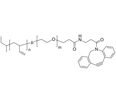 PBd-PEO-DBCO 聚(1,2-丁二烯)-聚乙二醇-二苯并环辛烯 两亲性二嵌段共聚物