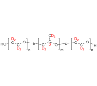 dPEO-dPPO-dPEO 聚(氘化环氧乙烷-d4)-聚(氘化环氧丙烷-d6)-聚(氘化环氧乙烷-d4) 完全氘化 ABA三嵌段共聚物
