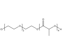 CI-PEG-PLA 氯基-聚乙二醇-聚丙交酯(聚乳酸) 生物降解两亲性二嵌段共聚物 Poly(ethylene oxide)-b-poly(lactide), α-chloride-terminat