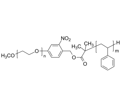 PEO-PS 聚环氧乙烷-聚苯乙烯 UV紫外光裂解 两亲性二嵌段共聚物 Poly(ethylene oxide)-b-poly(styrene), UV-cleavable