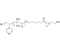 P4VP-PCL-SH 聚(4-乙烯基吡啶)-聚己内酯-硫醇 二嵌段共聚物 Poly(4-vinyl pyridine)-b-poly(ε-caprolactone), ω-thiol-termi
