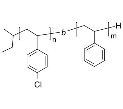 P4ClS-PS 聚(4-氯苯乙烯)-聚苯乙烯 二嵌段共聚物 Poly(4-chlorostyrene)-b-Poly(styrene)