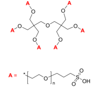 6-Arm PEG-SO3H 6臂星形-聚乙二醇-磺酸基 Poly(ethylene oxide), (sulfonic acid)-terminated 6-arm