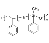 PS-PMPS 聚苯乙烯-聚甲基苯基硅氧烷 二嵌段共聚物 Poly(styrene)-b-Poly(methyl phenyl siloxane)