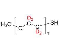 dPEO-OCH3-SH 氘化聚(乙二醇-d4)-甲醚, ω-硫醇 Deuterated Poly(ethylene glycol-d4) methyl ether, ω-thiol-termi