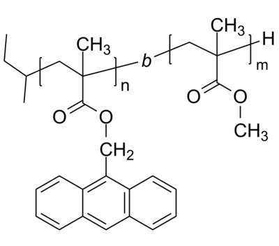 PAnMMA-PMMA 聚(甲基丙烯酸-9-蒽基甲酯)-聚甲基丙烯酸甲酯 荧光二嵌段共聚物