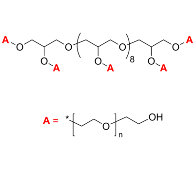 12-Arm PEG-OH 12臂星形-聚乙二醇-羟基 Poly(ethylene oxide), hydroxy-terminated 12-arm star