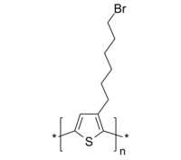 P3(6BrH)Th 聚(3-[6-溴己基]-噻吩-2,5-二基) 导电高分子 Poly(3-[6-bromohexyl]-thiophene-2,5-diyl)