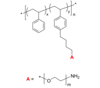 PSEONH2comb/PS-g-PEO-NH2 聚苯乙烯-聚乙二醇-氨基 接枝共聚物 Poly(styrene)-graft-poly(ethylene oxide)
