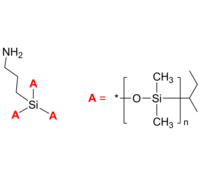 3-Arm PDMS 3臂星形-聚二甲基硅氧烷 Poly(dimethyl siloxane), 3-arm star polymer / Core: 3-silylpropan-1-amine