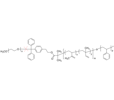 PEO-cleav-PIP-PS 聚环氧乙烷-聚异戊二烯-聚苯乙烯 酸裂解ABC三嵌段共聚物